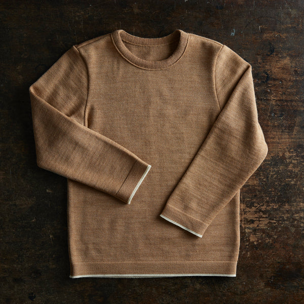 Merino Wool Jumper - Caramel