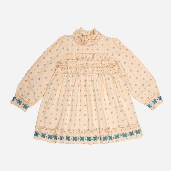 Cotton Pernille Dress - Meadow Calico Cashew – MamaOwl