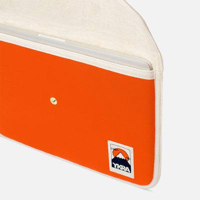 Cotton Canvas Laptop Case - Orange
