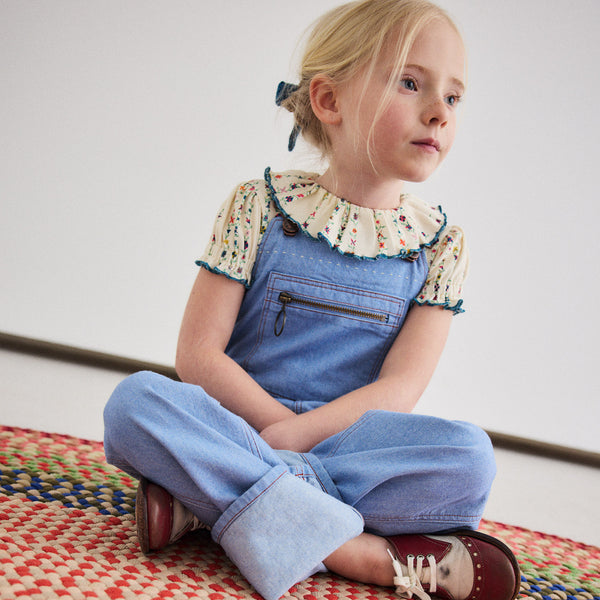 Pima Cotton Balloon Sleeve Paloma Tee - String Little Botanica