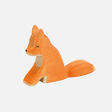 Handcrafted Wooden Sitting Fox