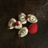 Felted Wool Fruit Apple - Set of 6 Pieces