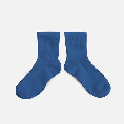 Adult's Cotton Short Socks - Blue Sapphire