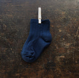 Babies & Kids Cotton Short Socks - Navy