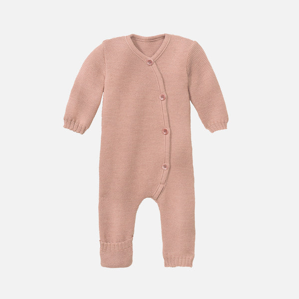 Merino Knitted Baby Bodysuit Set Rust - Hello Night Kids