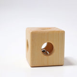 Wooden Cube Rattle - Natural
