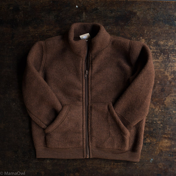 Kite Jacket - Merino Wool Fleece - Deep Rust