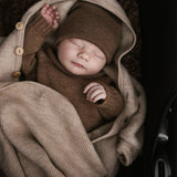 Merino Wool Felix Swaddle/Baby Blanket - Sand