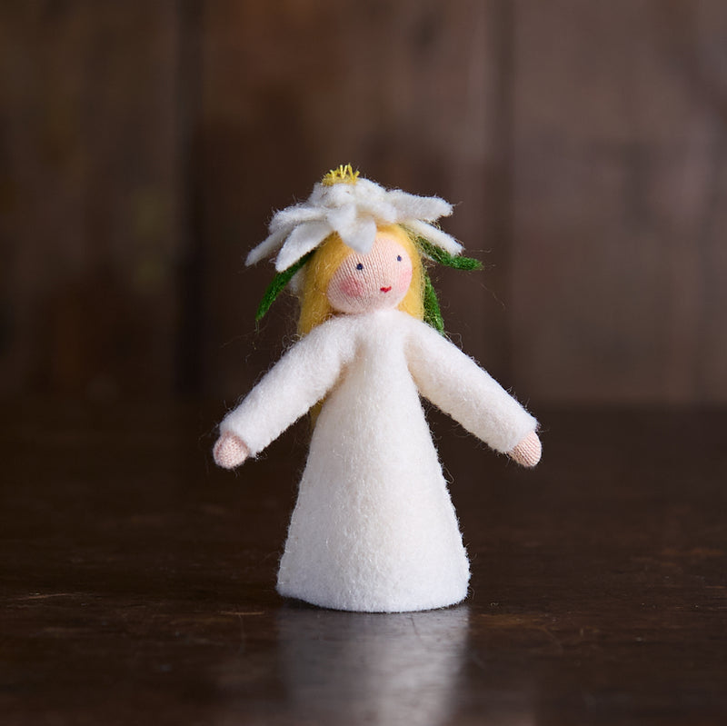 Handmade Wool Fairy - Edelweiss - White
