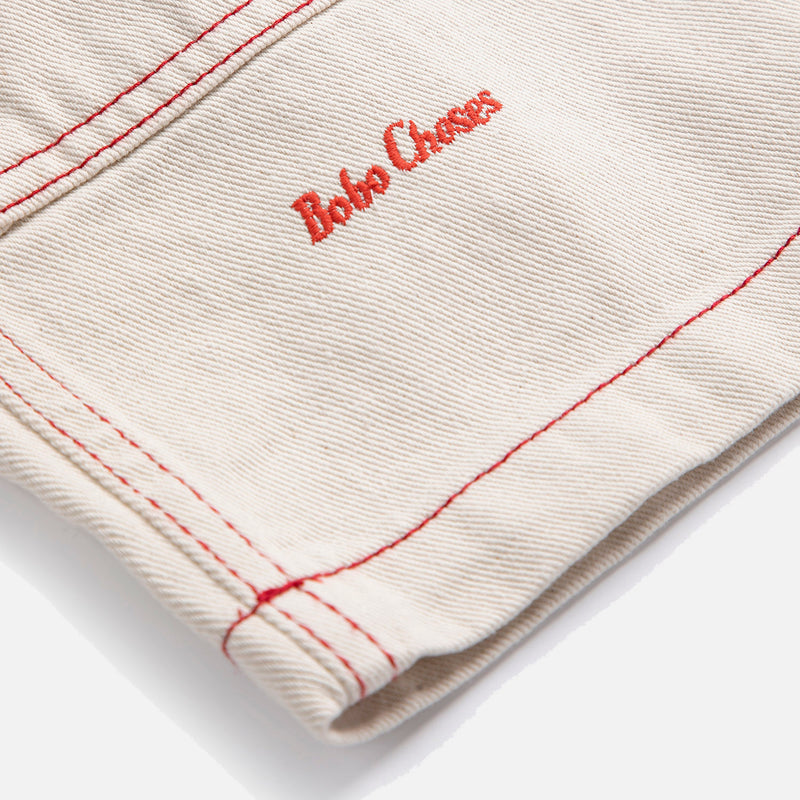 Kids Cotton Twill Pants - Natural