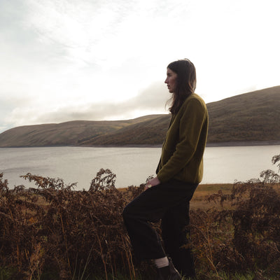 Harrier Women’s Jacket - Merino Wool Fleece - Seaweed