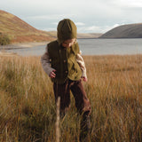 Eider Baby & Kids Vest - Merino Wool Fleece - Seaweed