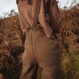 Roam Women's Trousers/Dungarees - Boiled Merino Wool - Hazelnut
