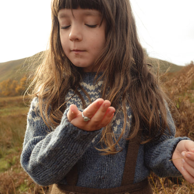 Isle Sweater - Donegal Wool - Lagoon
