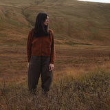 Terra Women's Cardigan - Donegal Wool - Cinnamon