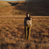Roam Women's Trousers/Dungarees - Boiled Merino Wool - Seaweed