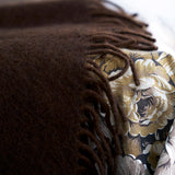 Lambswool Gotland Blanket/Throw - Walnut