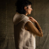 Falcon Womens Vest - Merino Wool Fleece - Sandstorm