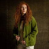 Harrier Womens Jacket - Merino Wool Fleece - Forest