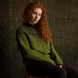 Womens Fauna Sweater - Lambswool - Juniper