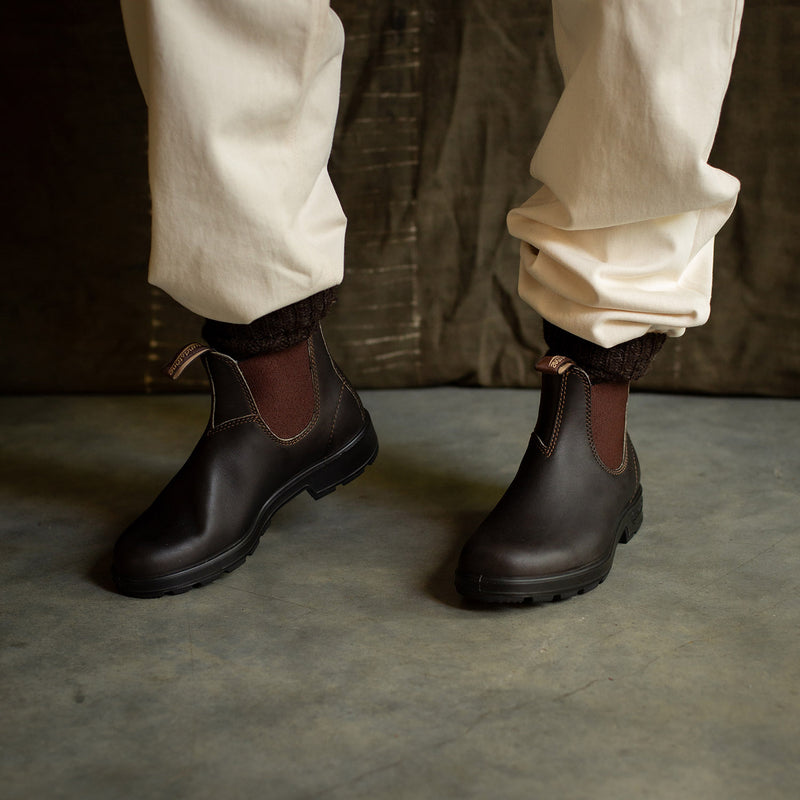 Adults Leather Classic Chelsea Boots - Stout Brown