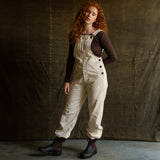 Adults Cotton Twill Dungarees - Natural