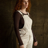 Adults Cotton Twill Dungarees - Natural