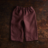Baby & Kids Linen Fireside Trousers - Hickory