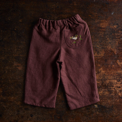 Baby & Kids Linen Fireside Trousers - Hickory