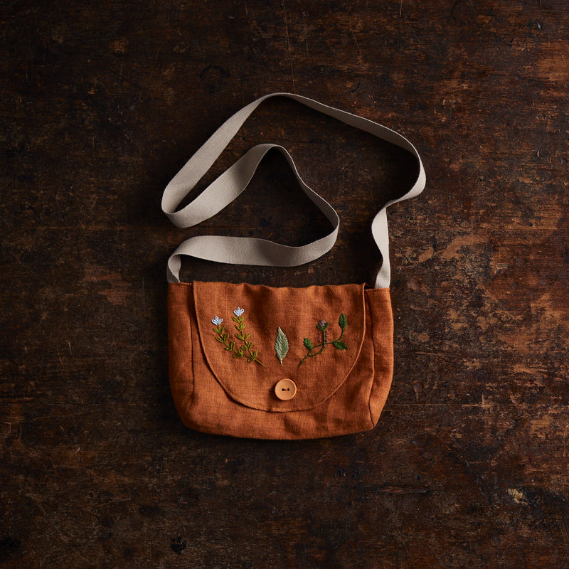 Linen Forager Bag - Brick