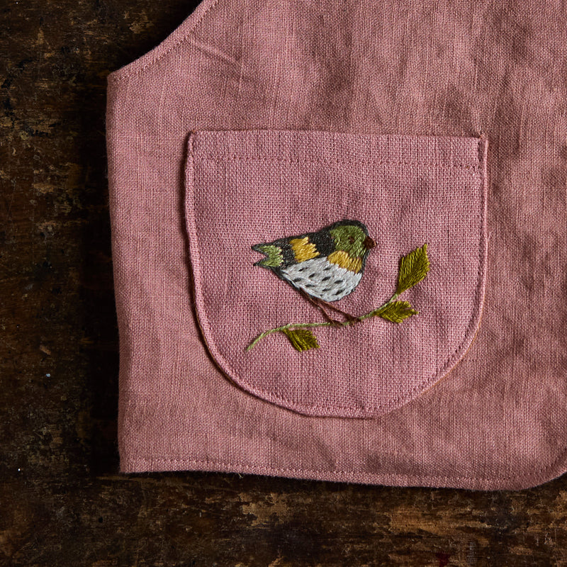 Baby & Kids Linen Explorer Waistcoat - Blush