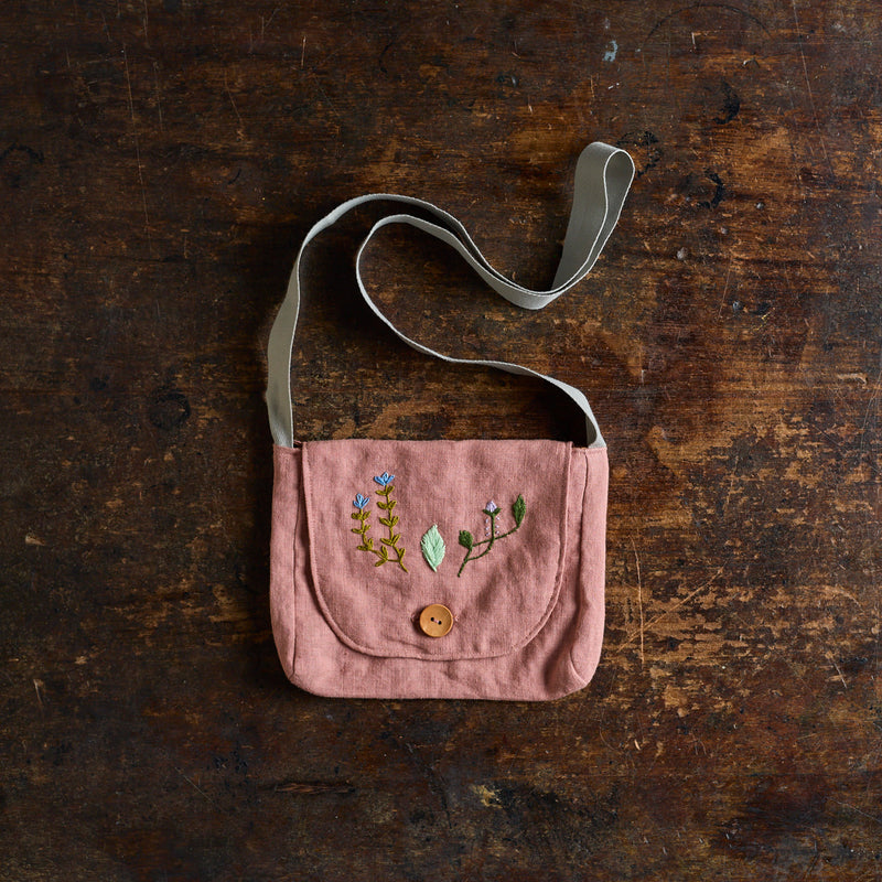 Linen Forager Bag - Blush
