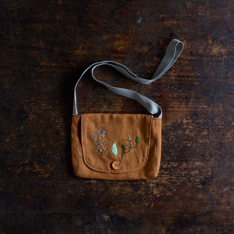 Linen Forager Bag - Brick