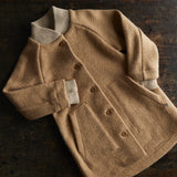 Boiled Merino Wool Coat - Caramel