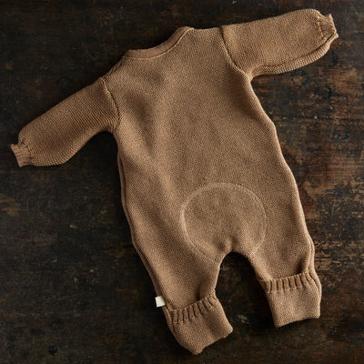Baby Merino Wool Suit - Caramel