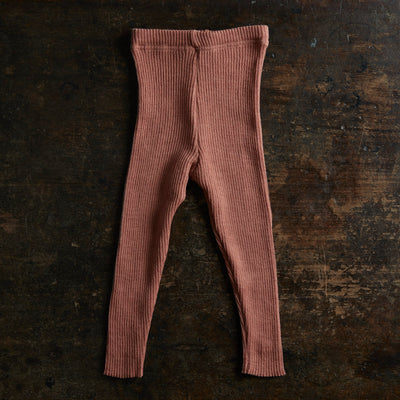 Baby & Kids Light Weight Merino Wool Leggings/Trousers - Rose