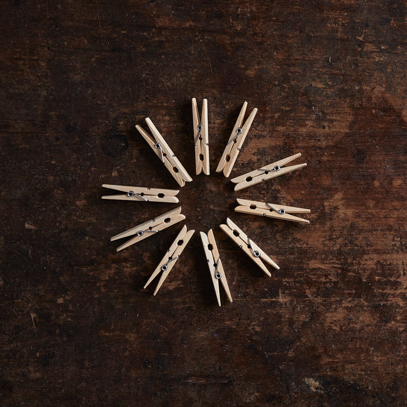 Wooden Laundry Pegs