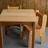Wooden Kids Table and Chairs Set
