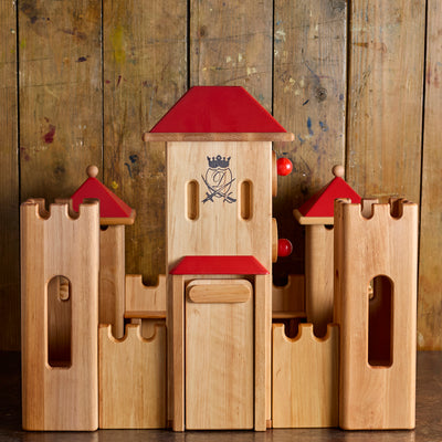 Wooden Medium Castle - Red