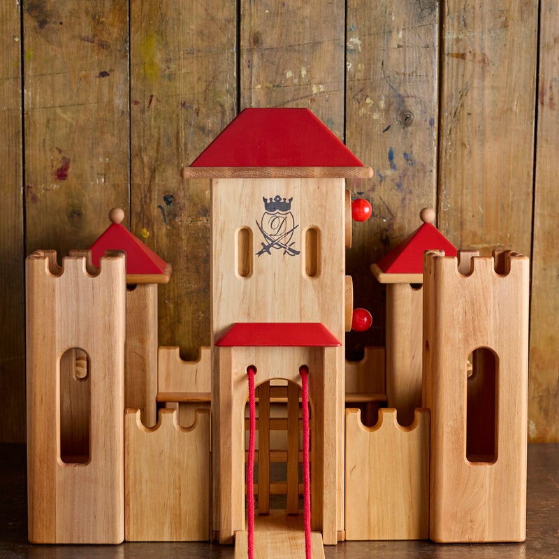 Wooden Medium Castle - Red