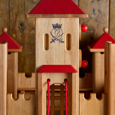 Wooden Medium Castle - Red