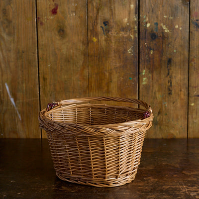 Wicker Kids Bicycle Basket
