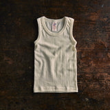 Merino Wool Sleeveless Vest - Natural