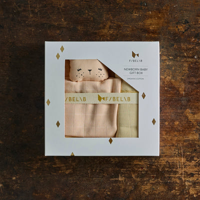 Newborn Cotton Baby Gift Box - Wheat Mix