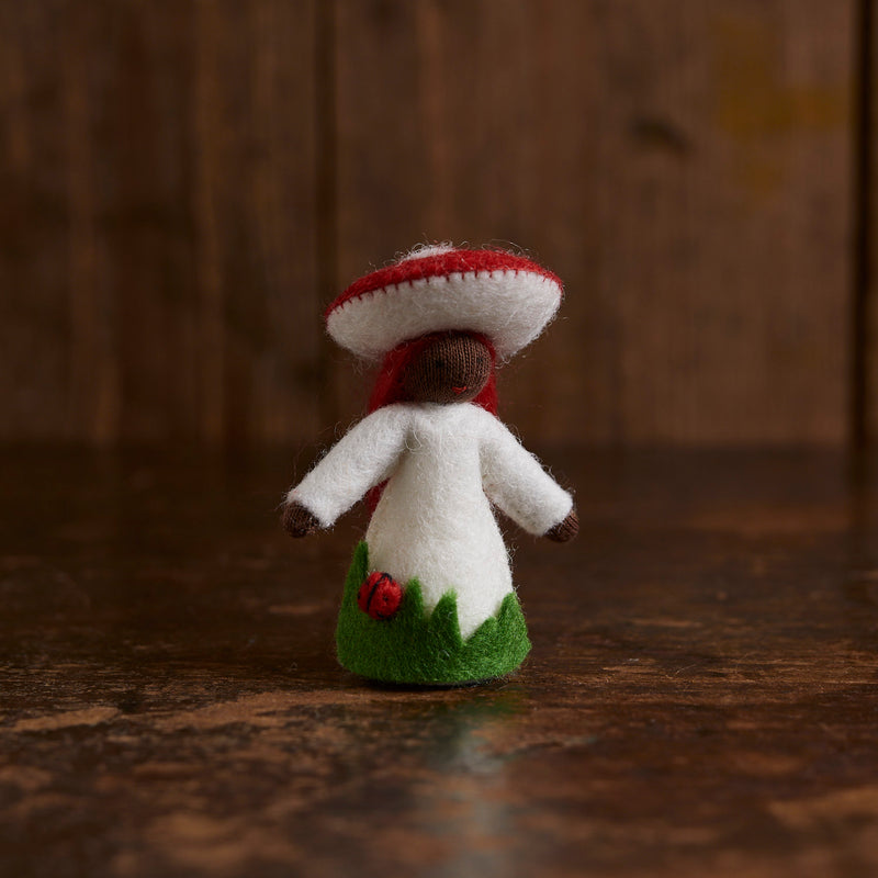 Handmade Wool Fly Agaric Girl - Black