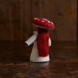 Handmade Wool Large Fly Agaric Mother - Black
