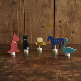 Wooden Animal Figures For Celebration Ring - More Options