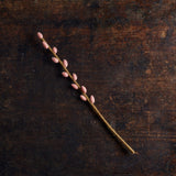 Handmade Felted Wool Willow Branch - Dusty Red