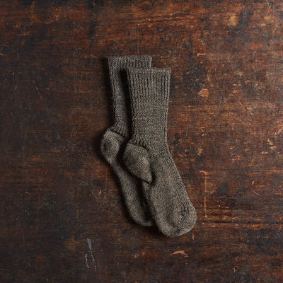 Baby & Kids Wool Socks - Brown Melange