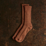 Adults Merino Wool Socks - Copper Melange